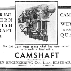 Classic Advertisement Print: D.H. Gipsy Major Engine Classic Advertisement Print: D.H. Gipsy Major Engine