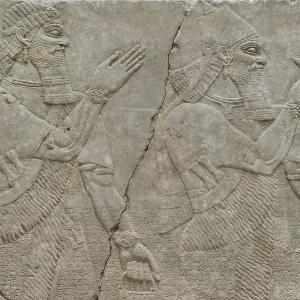 Print of the Assyrian King Ashurnasirpal II with Protective Spirit Print of the Assyrian King Ashurnasirpal II with Protective Spirit