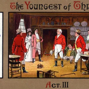 The Youngest of Three Print circa 1911 New Theatre Cambridge The Youngest of Three Print circa 1911 New Theatre Cambridge