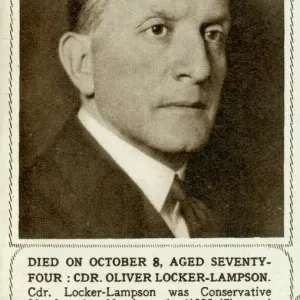 Commander Oliver Locker-Lampson Print Commander Oliver Locker-Lampson Print