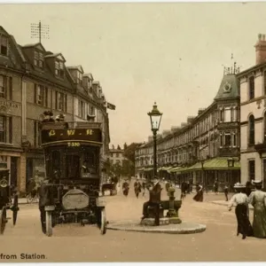 Paignton, Devon - View from the Station Print circa 1907 Paignton, Devon - View from the Station Print circa 1907