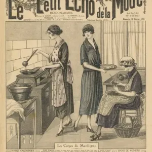 Mary Evans Prints Online - Pancake Day Cooking Print Mary Evans Prints Online - Pancake Day Cooking Print