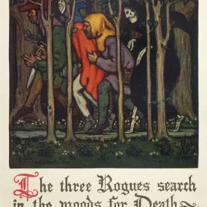 Woodland Scene: The Pardoner's Tale Print Woodland Scene: The Pardoner's Tale Print