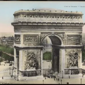 Paris Print of Arc de Triomphe Paris Print of Arc de Triomphe