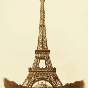Paris Print: Eiffel Tower and Seine River Paris Print: Eiffel Tower and Seine River