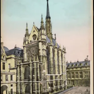 La Sainte Chapelle Print C1905 La Sainte Chapelle Print C1905