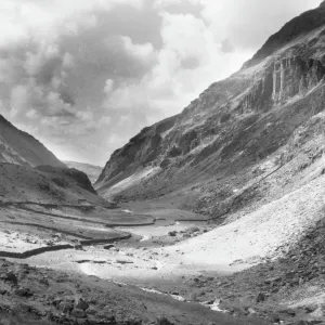 Print of the Pass of Llanberis landscape