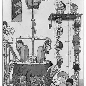 Patent Double-Action Grinder Print, c.1925 Patent Double-Action Grinder Print, c.1925