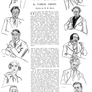 Patrons of the Cafe Royal Print: A 1930s London Gathering Patrons of the Cafe Royal Print: A 1930s London Gathering