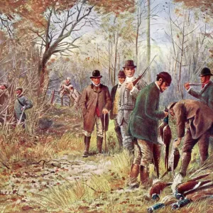 Pheasant Shoot Print, 1912 Pheasant Shoot Print, 1912
