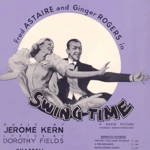 Vintage 1936 Swing Time Piano Selection Print Vintage 1936 Swing Time Piano Selection Print
