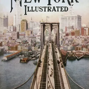 Brooklyn Bridge Print: Manhattan Skyscrapers Brooklyn Bridge Print: Manhattan Skyscrapers