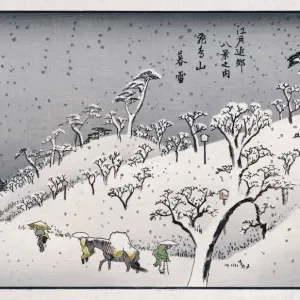 Winter Japanese Countryside Print