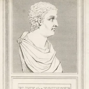 Print of Roman statesman Gaius Plinius Caecilius Secundus Print of Roman statesman Gaius Plinius Caecilius Secundus