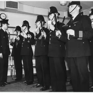 Metropolitan Police Officers Line Up Print Metropolitan Police Officers Line Up Print