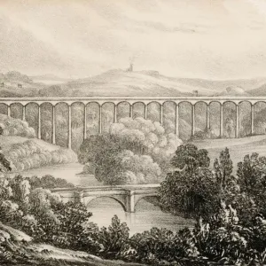 Mary Evans Prints Online - The Pontcysyllte Aqueduct Print Mary Evans Prints Online - The Pontcysyllte Aqueduct Print