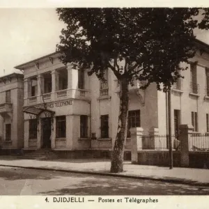 Post Office at Djidjelli (Jijel) Print, Algeria circa 1930 Post Office at Djidjelli (Jijel) Print, Algeria circa 1930