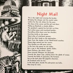 Night Mail Print: 'Last night's postal' circa 1930s