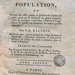 Prevost's Malthusian Print (1763) Prevost's Malthusian Print (1763)