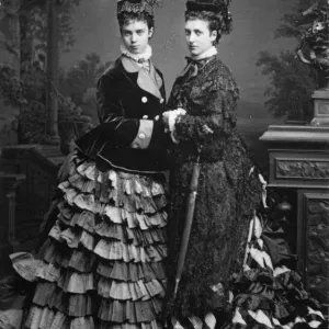 Princess Alexandra with Sisters, 1860s Print Princess Alexandra with Sisters, 1860s Print