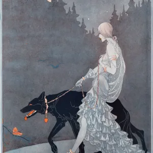 Moonlit Forest Scene: Queen of the Night Print Moonlit Forest Scene: Queen of the Night Print