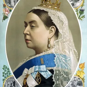 Colour Portrait of Queen Victoria, 1887 Print Colour Portrait of Queen Victoria, 1887 Print