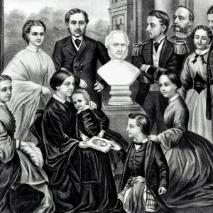 Queen Victoria and Her Children Print, ca. 1877 Queen Victoria and Her Children Print, ca. 1877