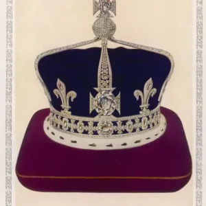 The Queen's Crown Print: A Platinum Coronation Masterpiece The Queen's Crown Print: A Platinum Coronation Masterpiece
