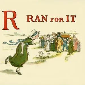 Ran for it Print from Kate Greenaway's 1886 Picture Book Ran for it Print from Kate Greenaway's 1886 Picture Book