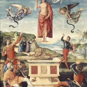 Raphael's Resurrection of Christ Print (1499-1502) Raphael's Resurrection of Christ Print (1499-1502)