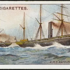 Rattler V Alecto Print: Screw Warship Outperforms Paddle Steamer Rattler V Alecto Print: Screw Warship Outperforms Paddle Steamer