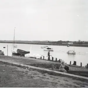The River Crouch Print, Hullbridge, 1950s The River Crouch Print, Hullbridge, 1950s