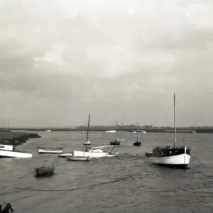 1950s Print of The River Crouch near Hullbridge, Kent 1950s Print of The River Crouch near Hullbridge, Kent