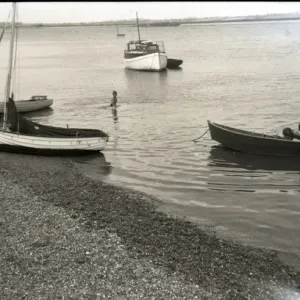 The River Crouch Print, Hullbridge, Kent England 1950s The River Crouch Print, Hullbridge, Kent England 1950s