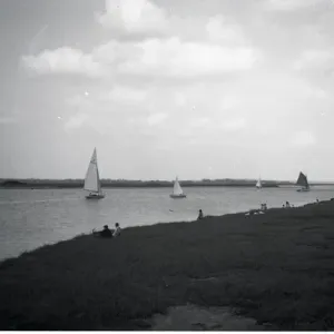 The River Crouch Print, Hullbridge, 1950s The River Crouch Print, Hullbridge, 1950s