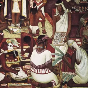 Diego Rivera Print: Zapotec Civilization Detail Diego Rivera Print: Zapotec Civilization Detail