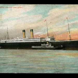 RMS Baltic White Star Cruise Liner Print circa 1900s RMS Baltic White Star Cruise Liner Print circa 1900s