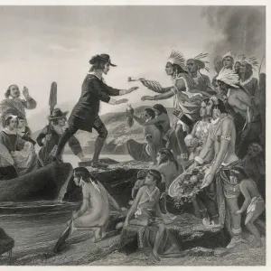 Roger Williams Print, 17th Century Clergyman in Exile Roger Williams Print, 17th Century Clergyman in Exile