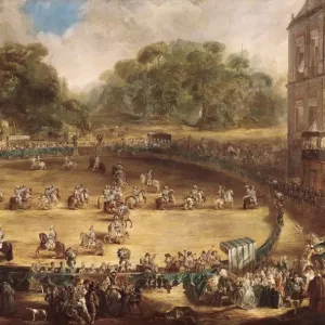The Royal Parade Print, Aranjuez 1773 The Royal Parade Print, Aranjuez 1773