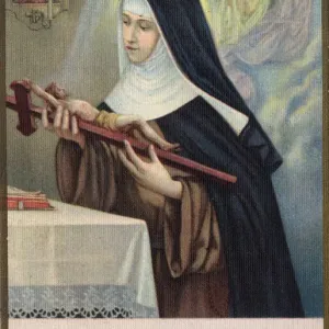 Saint Rita of Cascia Print, Italian Nun and Saint 1377-1447 Saint Rita of Cascia Print, Italian Nun and Saint 1377-1447