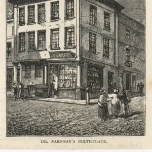 Samuel Johnson Print: Lichfield Birthplace Samuel Johnson Print: Lichfield Birthplace
