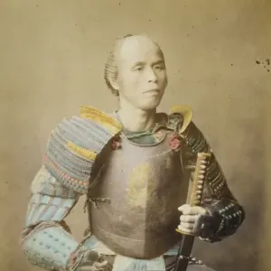 Samurai Warrior Studio Print, 1877