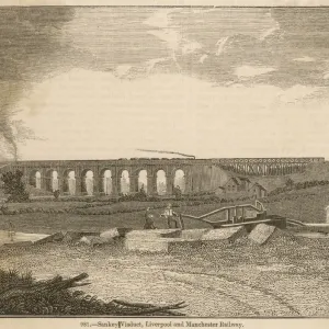 Sankey Viaduct Print: Liverpool to Manchester Railway Sankey Viaduct Print: Liverpool to Manchester Railway
