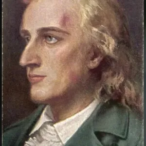 Schiller Print - Portrait of Johann Christoph Friedrich