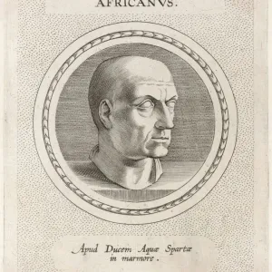 Print of Scipio Africanus the Younger, Roman soldier and statesman Print of Scipio Africanus the Younger, Roman soldier and statesman