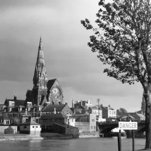 A View of Irvine, Ayrshire Print 1950s A View of Irvine, Ayrshire Print 1950s
