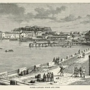 Goree Island Landing Stage Print 1875 Goree Island Landing Stage Print 1875