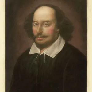 Print of William Shakespeare's portrait Print of William Shakespeare's portrait