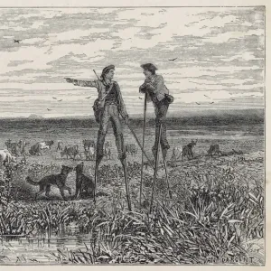 Shepherds on Stilts, Les Landes Print Shepherds on Stilts, Les Landes Print