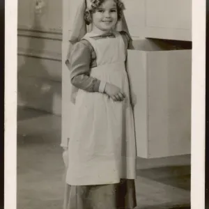 Shirley Temple Print - Vintage Child Star in Nurses Uniform Shirley Temple Print - Vintage Child Star in Nurses Uniform